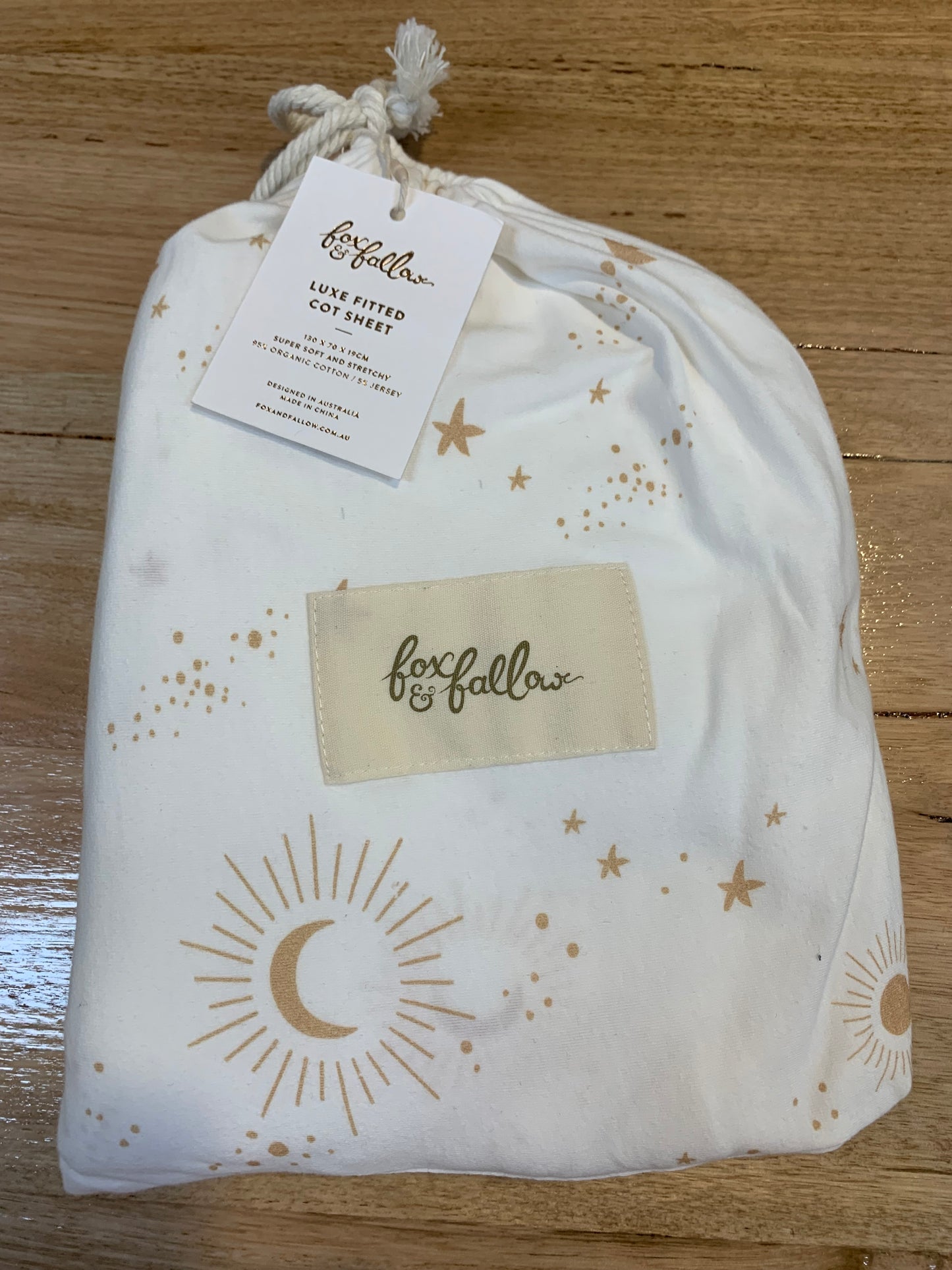 Fox and Fallow Cot Sheet