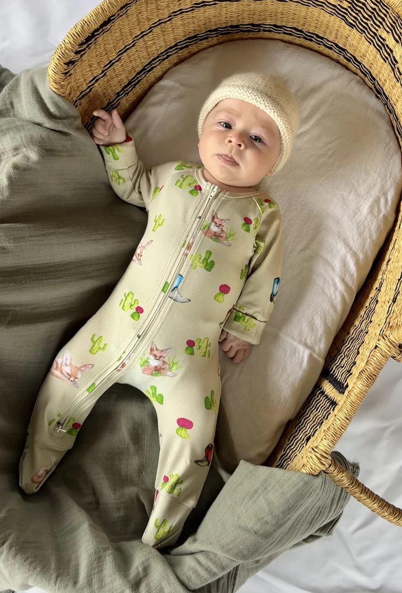 Meadow and Kit Onesie - Desert Fox