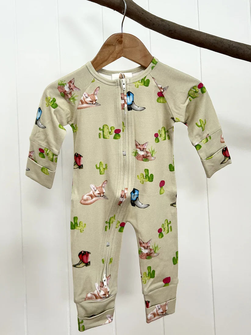 Meadow and Kit Onesie - Desert Fox