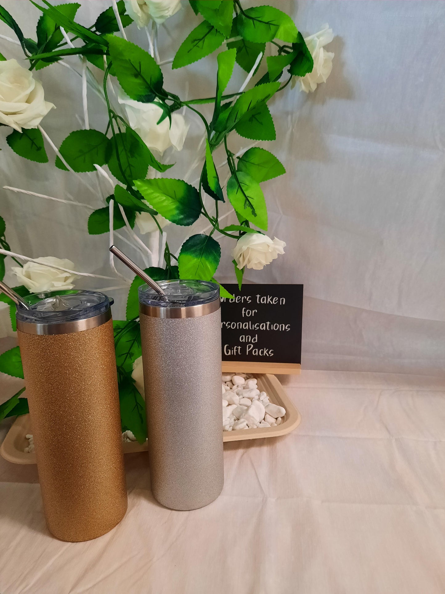 Glittered Drinkware - Personalised