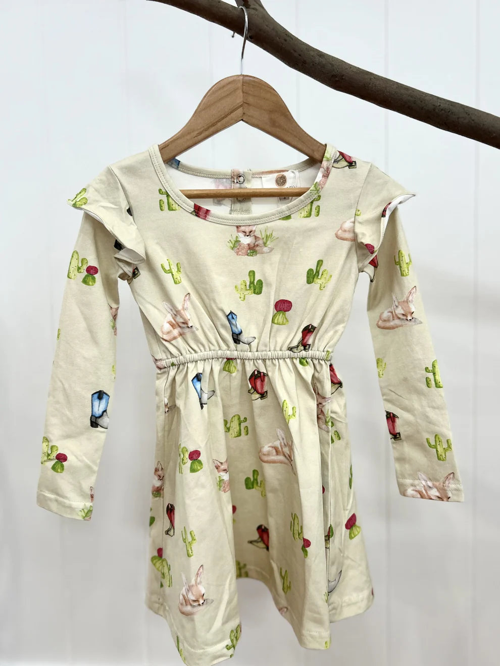 Long Sleeve Dress - Desert Fox