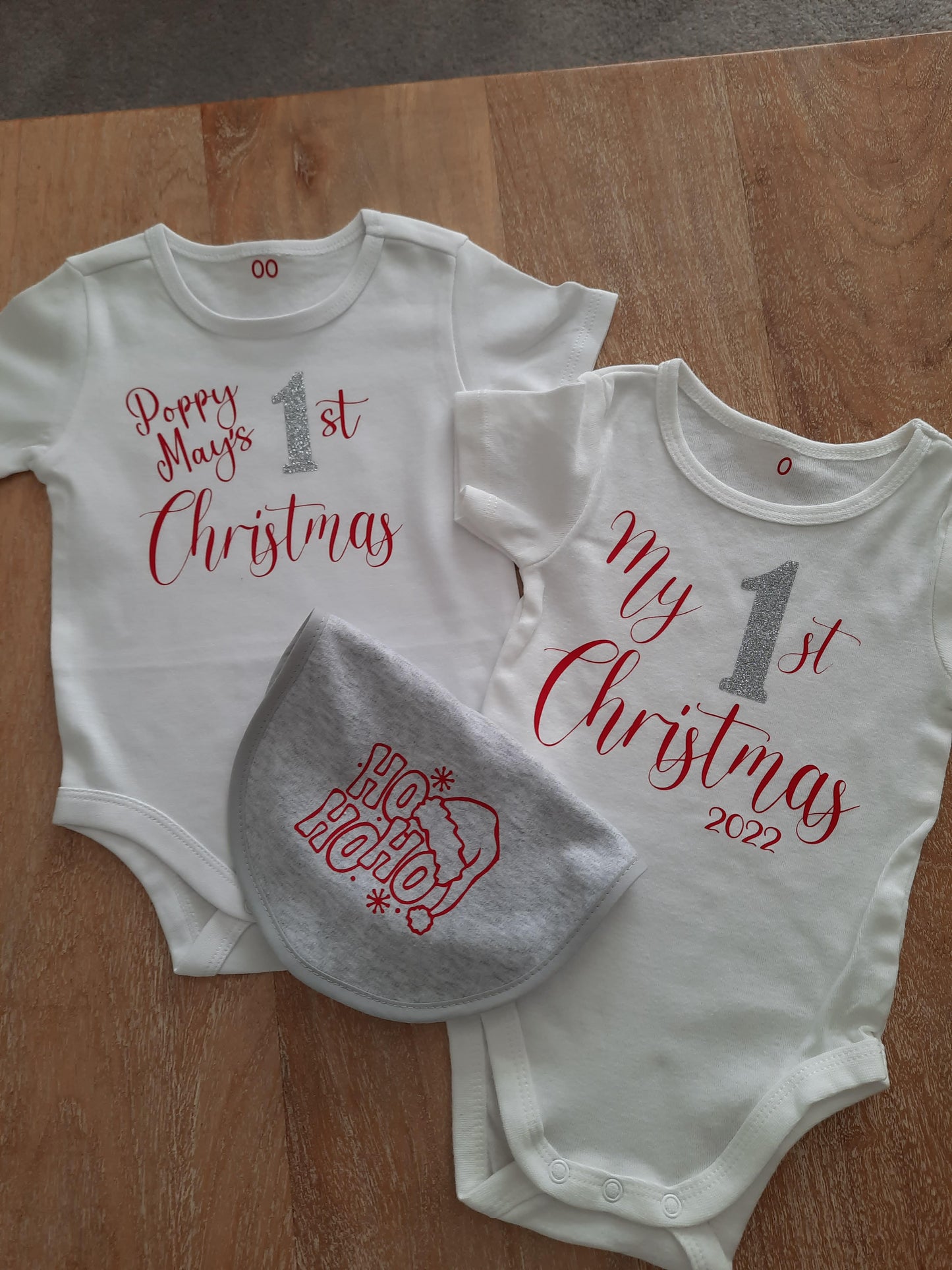 Personalised Baby Christmas Onesie