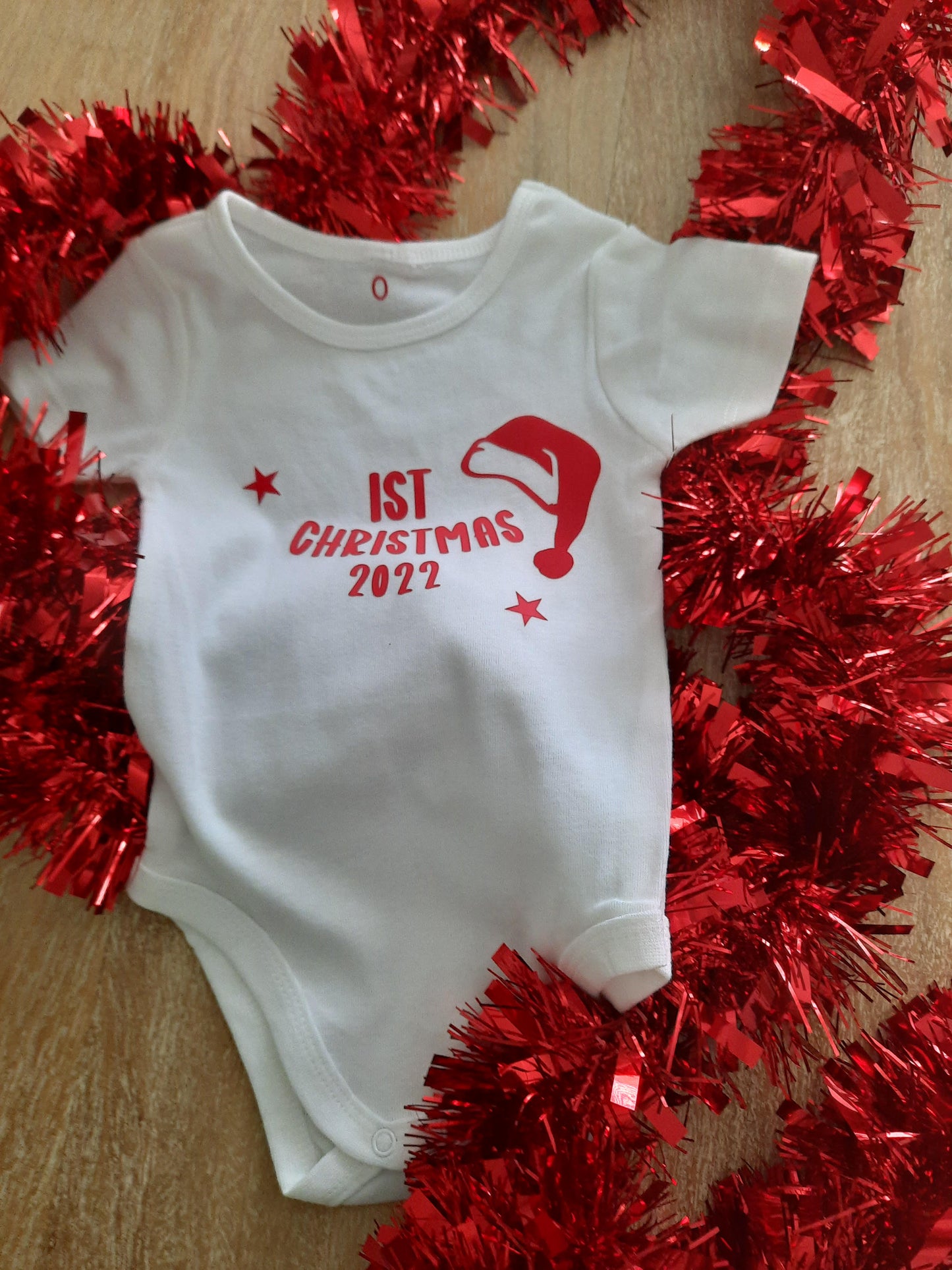 Personalised Baby Christmas Onesie