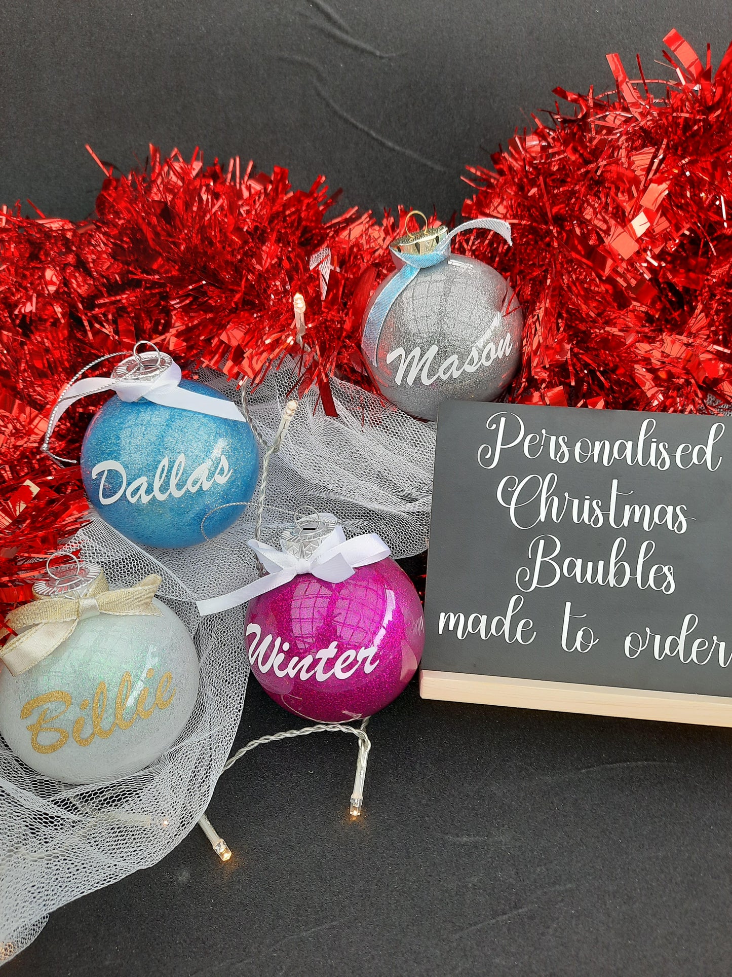 Personalised Christmas Baubles