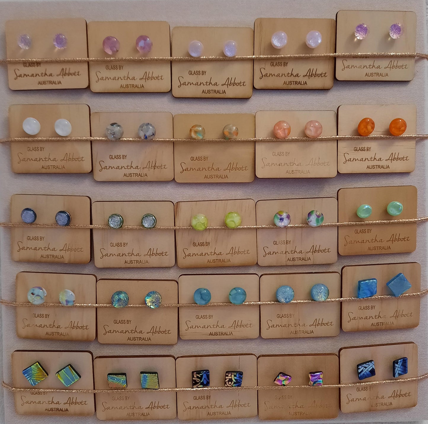 Earrings - Glass Studs