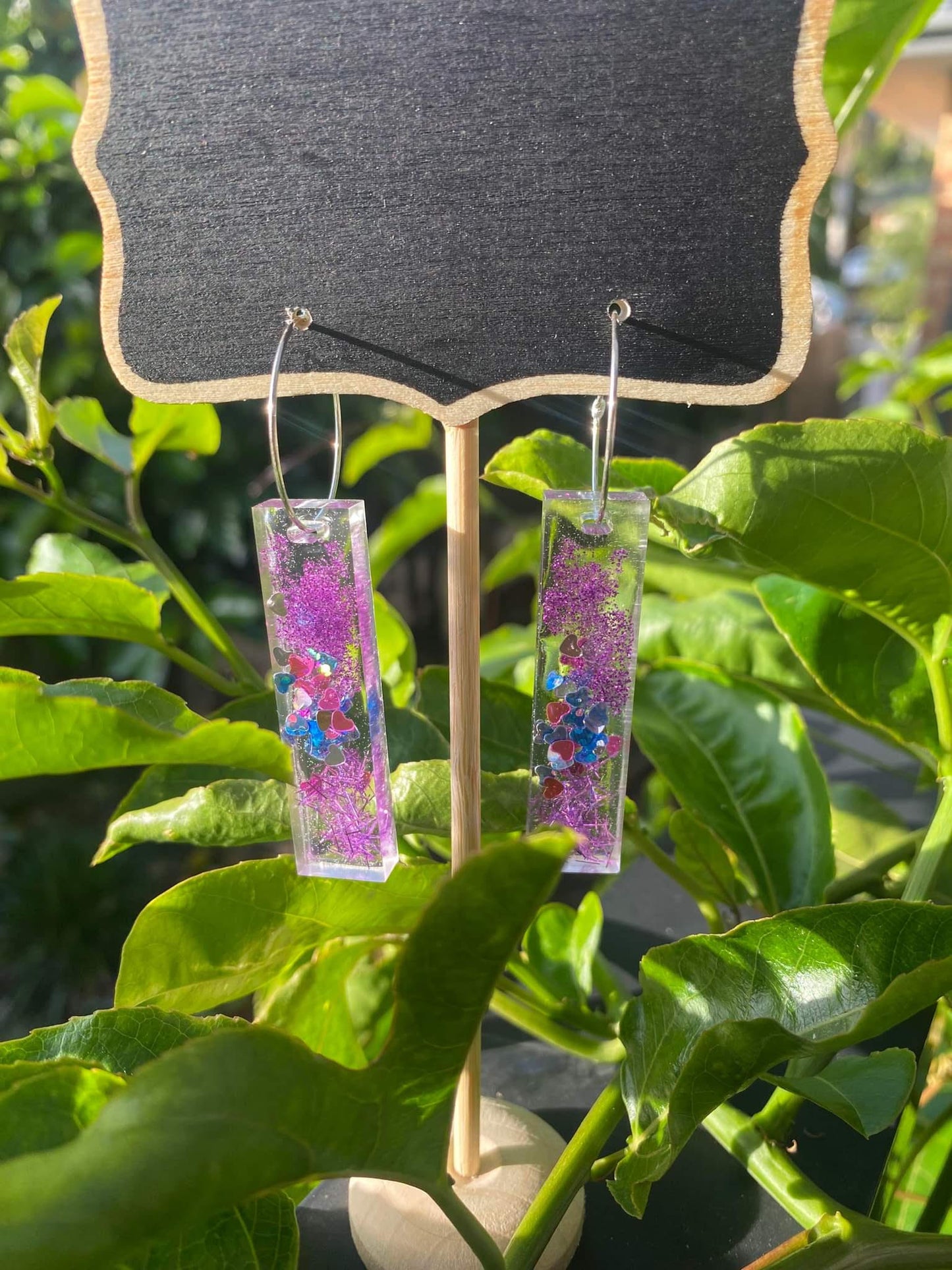 Resin - earrings